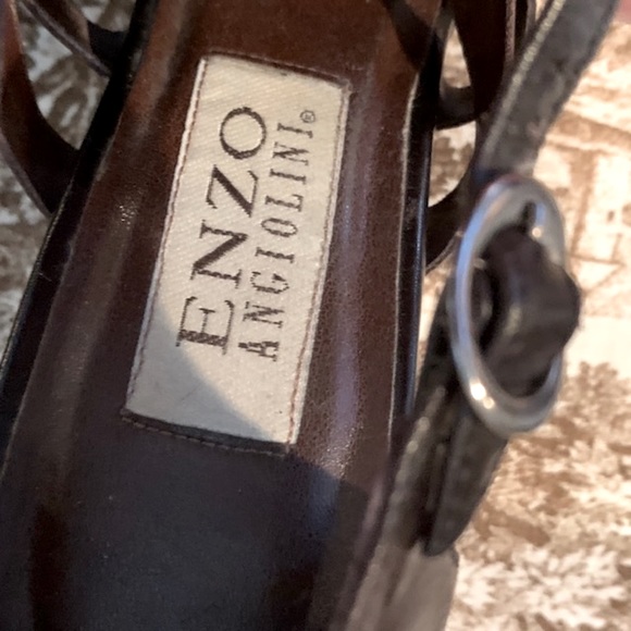 Enzo Angiolini Vintage Fisherman Stack Heel Sandals/Shoes - Picture 5 of 5